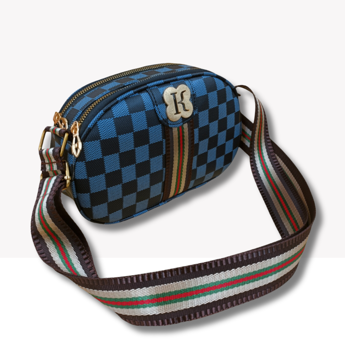 Checks Pattern Sling Bag