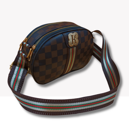 Checks Pattern Sling Bag