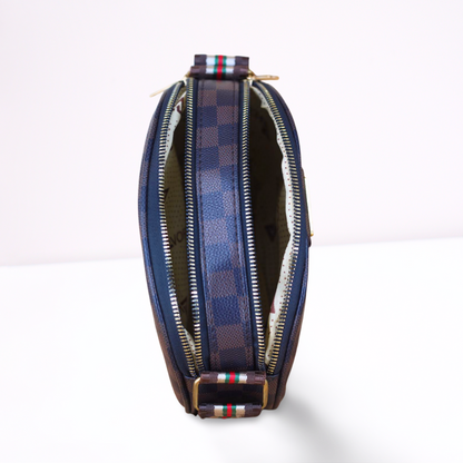 Checks Pattern Sling Bag